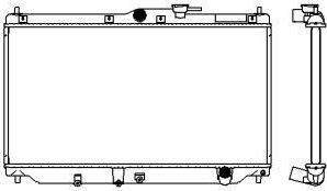 SAKURA Automotive 3211-1034 - Radiator, mühərrikin soyudulması furqanavto.az