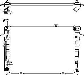 SAKURA Automotive 3221-1011 - Radiator, mühərrikin soyudulması furqanavto.az