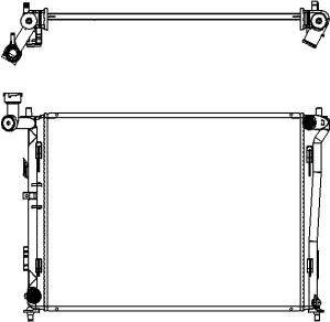 SAKURA Automotive 3221-1028 - Radiator, mühərrikin soyudulması furqanavto.az