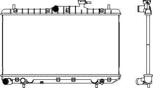 SAKURA Automotive 3221-1027 - Radiator, mühərrikin soyudulması furqanavto.az