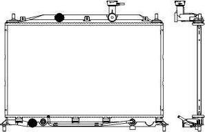 SAKURA Automotive 3221-8501 - Radiator, mühərrikin soyudulması furqanavto.az