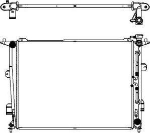 SAKURA Automotive 3221-8503 - Radiator, mühərrikin soyudulması furqanavto.az