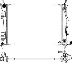 SAKURA Automotive 3221-8517 - Radiator, mühərrikin soyudulması furqanavto.az