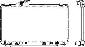 SAKURA Automotive 3271-1005 - Radiator, mühərrikin soyudulması furqanavto.az