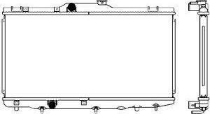 SAKURA Automotive 2462-1001 - Radiator, mühərrikin soyudulması furqanavto.az