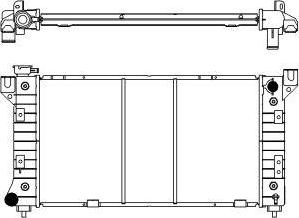 SAKURA Automotive 2092-8502 - Radiator, mühərrikin soyudulması furqanavto.az