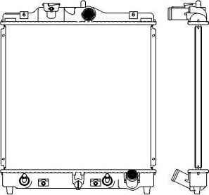 SAKURA Automotive 2211-1001 - Radiator, mühərrikin soyudulması furqanavto.az