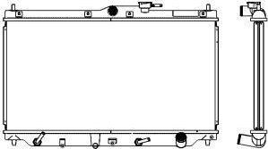 SAKURA Automotive 2212-1001 - Radiator, mühərrikin soyudulması furqanavto.az