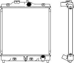 SAKURA Automotive 2212-1003 - Radiator, mühərrikin soyudulması furqanavto.az