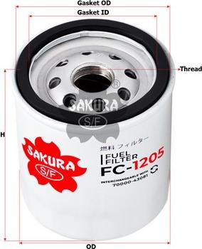 Sakura Filters AU FC-1205 - Yanacaq filtri furqanavto.az