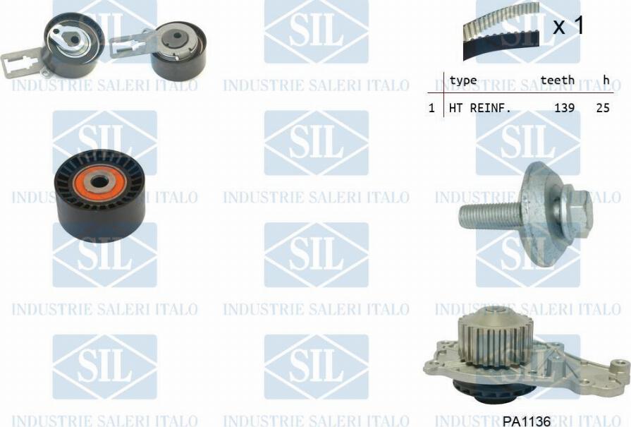 Saleri SIL K2PA1136AL - Su Pompası və Vaxt Kəməri Dəsti furqanavto.az