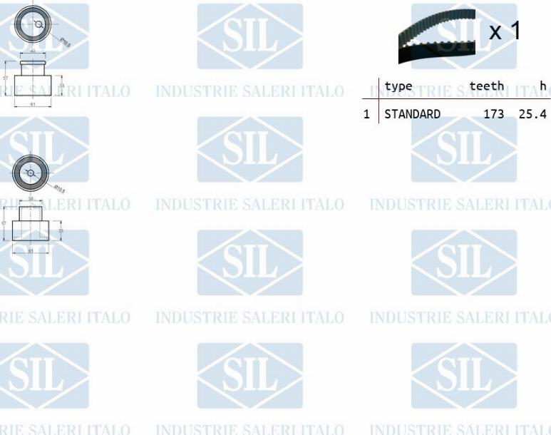 Saleri SIL TK1203 - Vaxt kəməri dəsti furqanavto.az