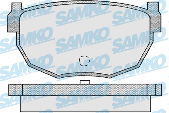 Samko 5SP945 - Əyləc altlığı dəsti, əyləc diski furqanavto.az