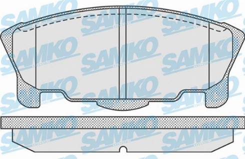 Samko 5SP937 - Əyləc altlığı dəsti, əyləc diski furqanavto.az