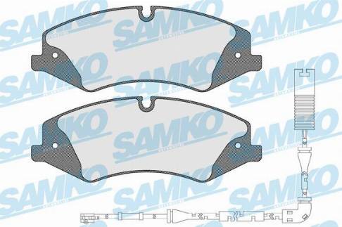 Samko 5SP1600B - Əyləc altlığı dəsti, əyləc diski furqanavto.az