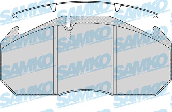 Samko 5SP1162 - Əyləc altlığı dəsti, əyləc diski furqanavto.az