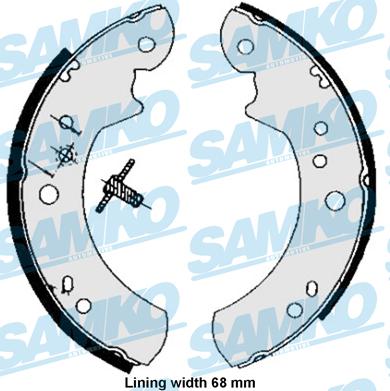 Samko 85060 - Əyləc Başlığı Dəsti furqanavto.az