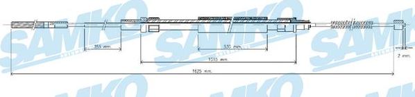 Samko C0960B - Kabel, dayanacaq əyləci furqanavto.az