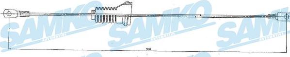 Samko C0912B - Kabel, dayanacaq əyləci furqanavto.az