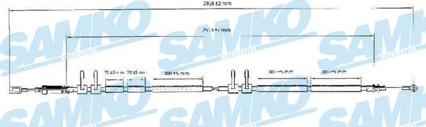 Samko C0989B - Kabel, dayanacaq əyləci furqanavto.az