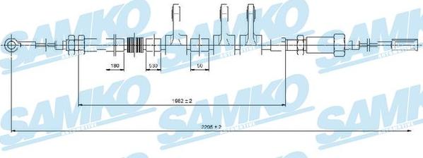 Samko C0984B - Kabel, dayanacaq əyləci furqanavto.az