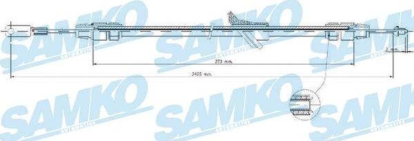 Samko C0982B - Kabel, dayanacaq əyləci furqanavto.az