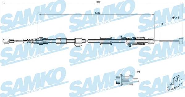 Samko C0920B - Kabel, dayanacaq əyləci furqanavto.az