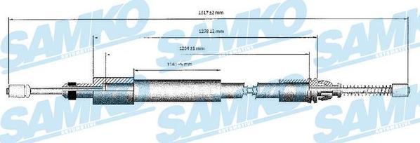 Samko C0975B - Kabel, dayanacaq əyləci furqanavto.az