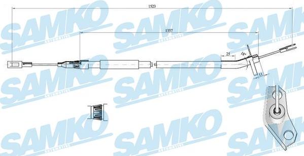 Samko C0446B - Kabel, dayanacaq əyləci furqanavto.az