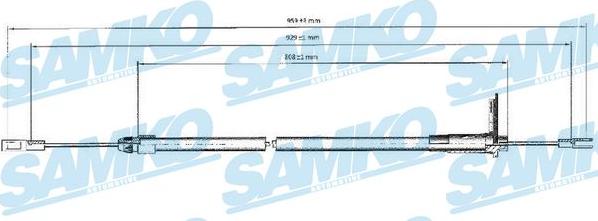 Samko C0440B - Kabel, dayanacaq əyləci furqanavto.az