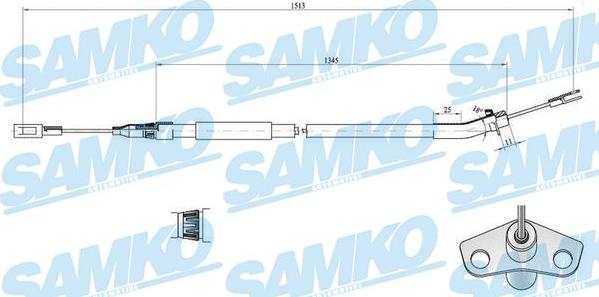 Samko C0448B - Kabel, dayanacaq əyləci furqanavto.az