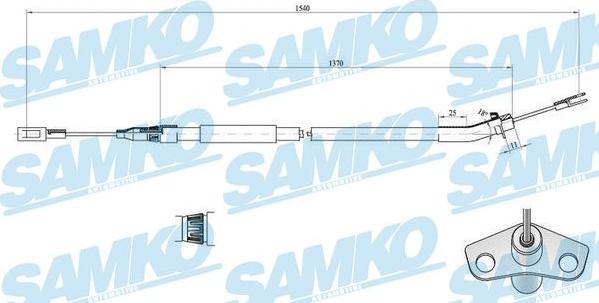 Samko C0442B - Kabel, dayanacaq əyləci furqanavto.az