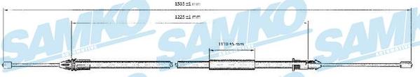 Samko C0403B - Kabel, dayanacaq əyləci furqanavto.az