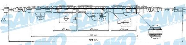 Samko C0480B - Kabel, dayanacaq əyləci furqanavto.az