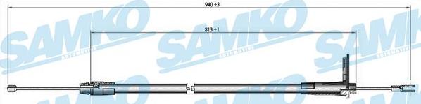 Samko C0424B - Kabel, dayanacaq əyləci furqanavto.az