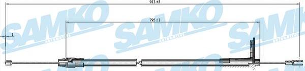 Samko C0425B - Kabel, dayanacaq əyləci furqanavto.az