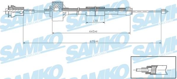 Samko C0426C - Debriyaj kabeli furqanavto.az
