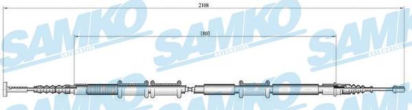 Samko C0473B - Kabel, dayanacaq əyləci furqanavto.az