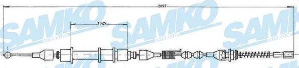 Samko C0590B - Kabel, dayanacaq əyləci furqanavto.az