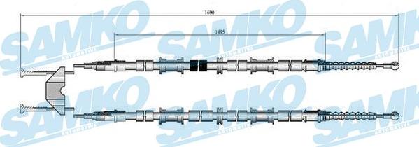 Samko C0597B - Kabel, dayanacaq əyləci furqanavto.az