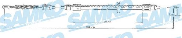 Samko C0547B - Kabel, dayanacaq əyləci furqanavto.az