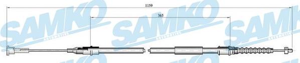 Samko C0551B - Kabel, dayanacaq əyləci furqanavto.az