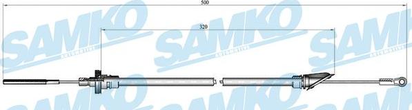 Samko C0564C - Debriyaj kabeli furqanavto.az