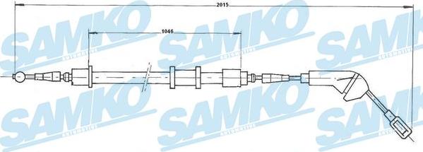 Samko C0580B - Kabel, dayanacaq əyləci furqanavto.az