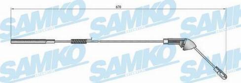 Samko C0581B - Kabel, dayanacaq əyləci furqanavto.az