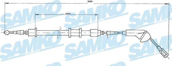 Samko C0582B - Kabel, dayanacaq əyləci furqanavto.az