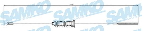 Samko C0587B - Kabel, dayanacaq əyləci furqanavto.az