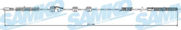 Samko C0531B - Kabel, dayanacaq əyləci furqanavto.az