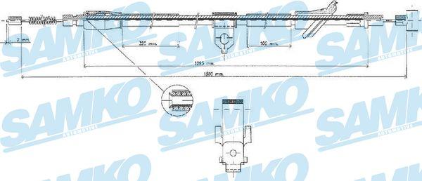 Samko C0529B - Kabel, dayanacaq əyləci furqanavto.az