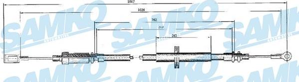 Samko C0524B - Kabel, dayanacaq əyləci furqanavto.az